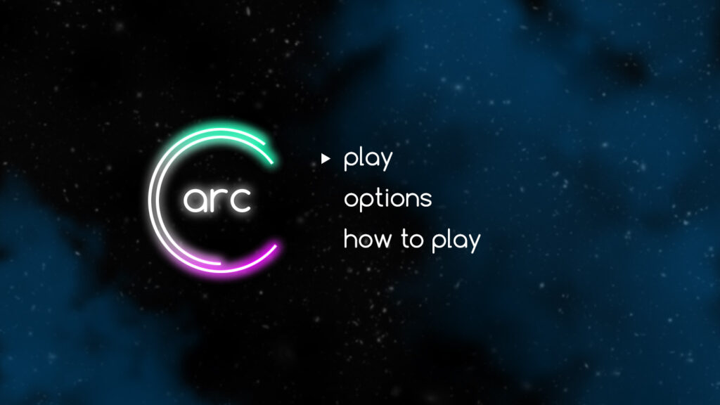 Arc start screen